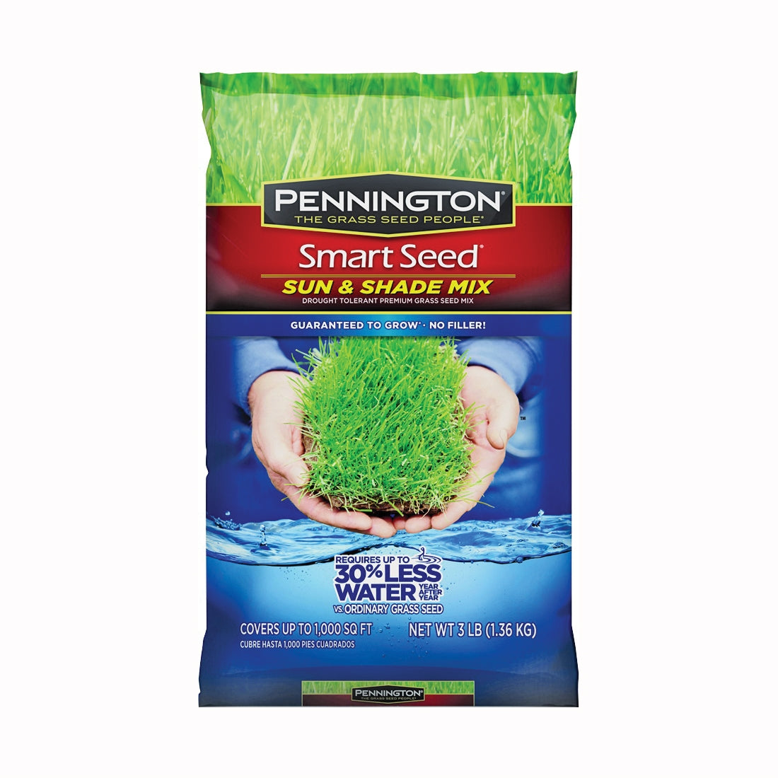 Pennington 100526659 Grass Seed, 3 lb Bag