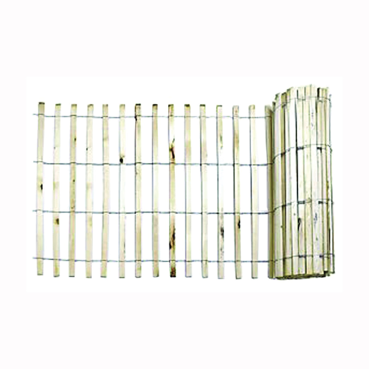 MUTUAL INDUSTRIES 14910-9-48 Snow/Sand Fence, 50 ft L, Wood