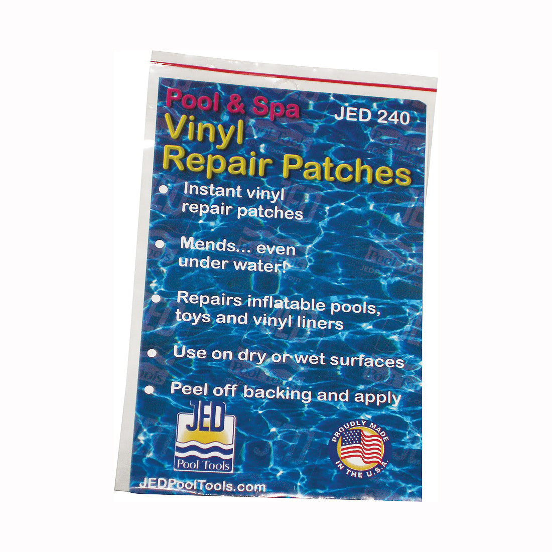 JED POOL TOOLS 35-240 Repair Patch, Pressure-Sensitive