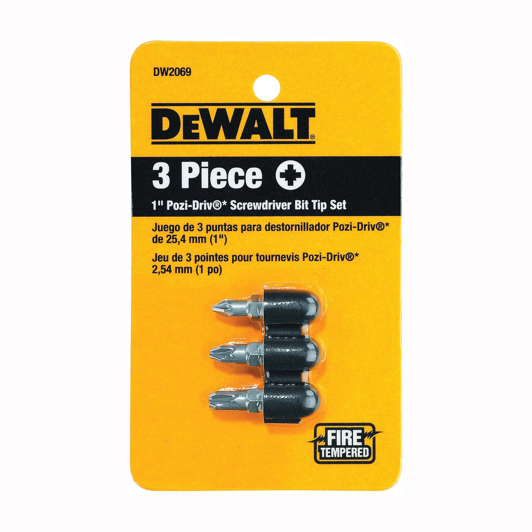 DeWALT DW2069 Drive Bit Set, 3-Piece, Steel