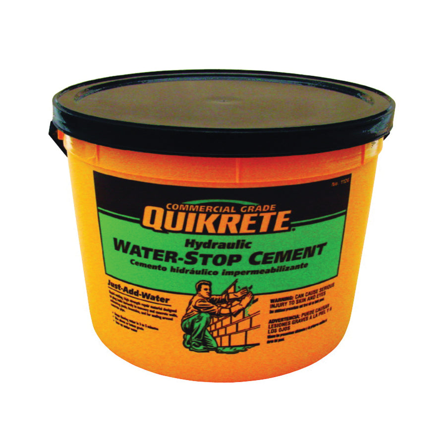 Quikrete 1126-11 Hydraulic Cement, Gray, Solid, 10 lb Pail