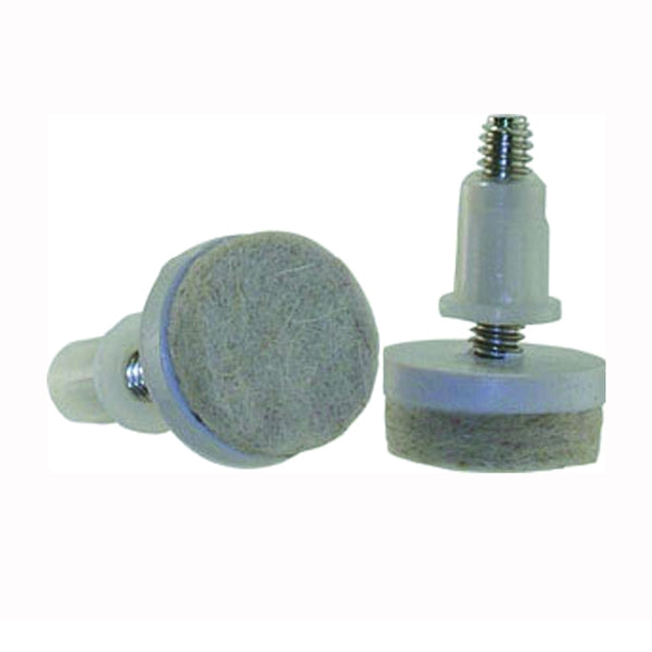 Shepherd Hardware FeltGard Series 9908 Furniture Pad, 75 lb, Felt/Metal, Almond