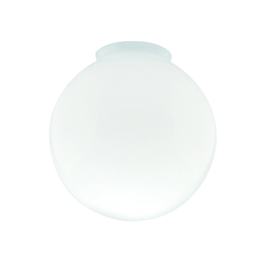 Westinghouse 8557100 Light Shade, 8 in Dia, Globe, Glass, White, Gloss