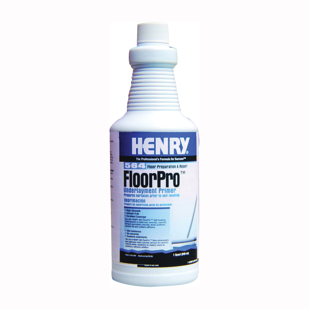 HENRY FloorPro 12166 Underlayment Primer, 1 qt Bottle, Light Pink, Liquid