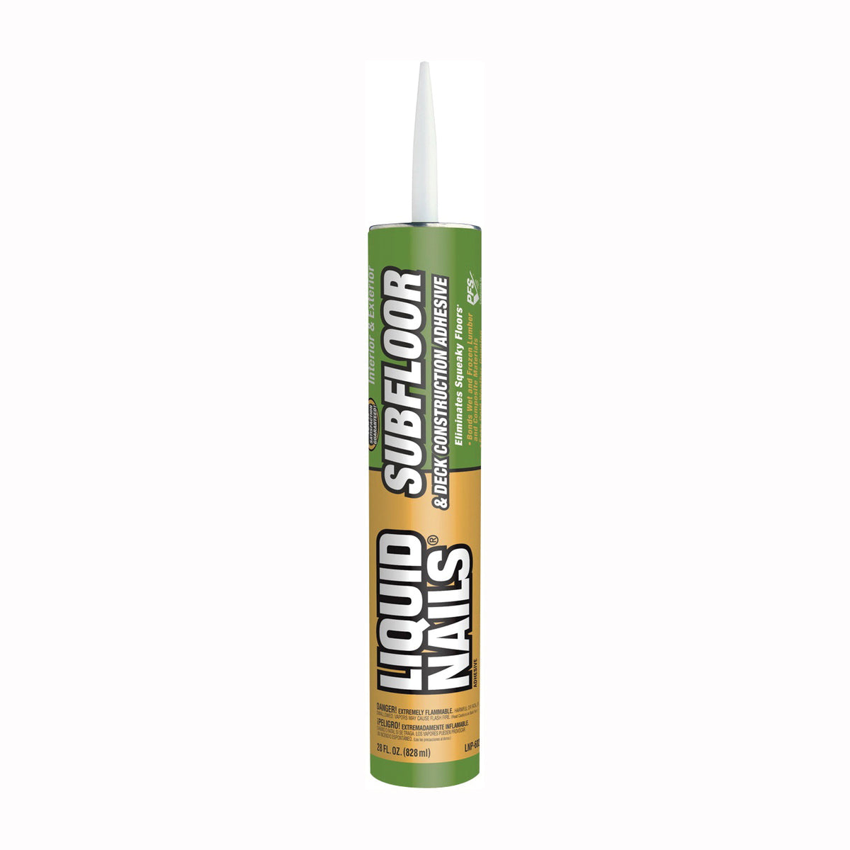 Liquid Nails LNP-602 Construction Adhesive, Light Tan, 28 oz Cartridge