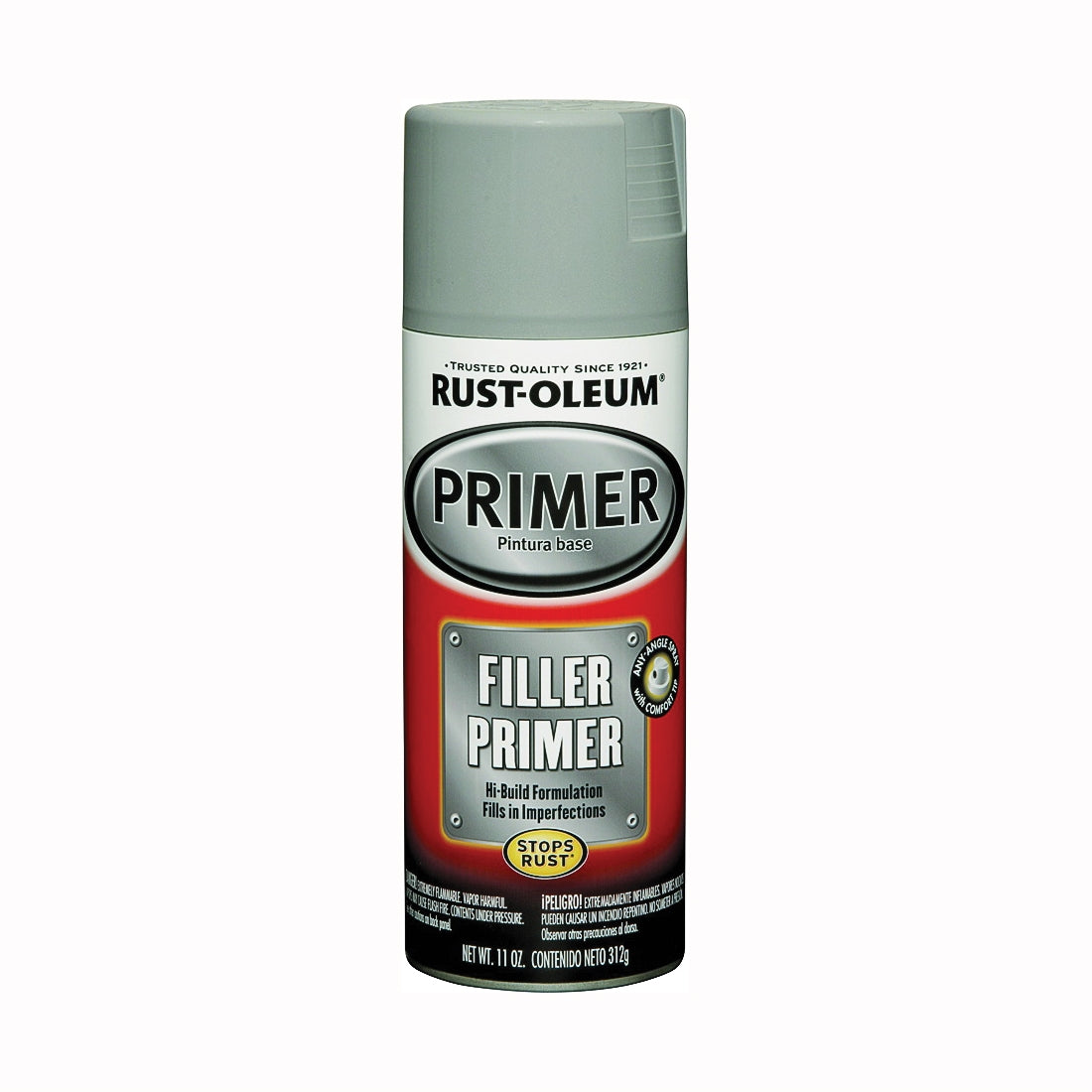 RUST-OLEUM AUTOMOTIVE 249279 Automotive Primer Spray Paint, Gray, 11 oz, Aerosol Can