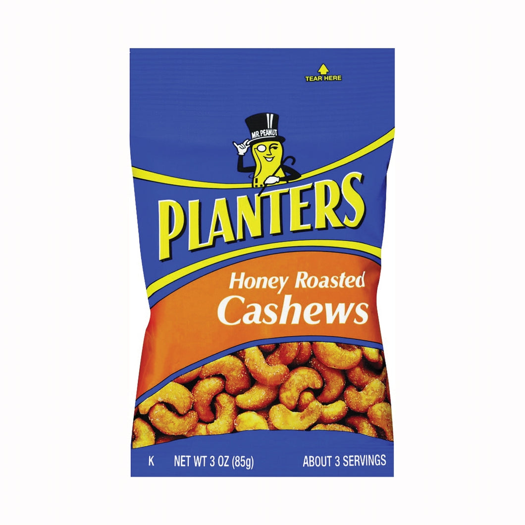 PLANTERS 422700 Cashew, Honey Roasted Flavor, 3 oz Bag