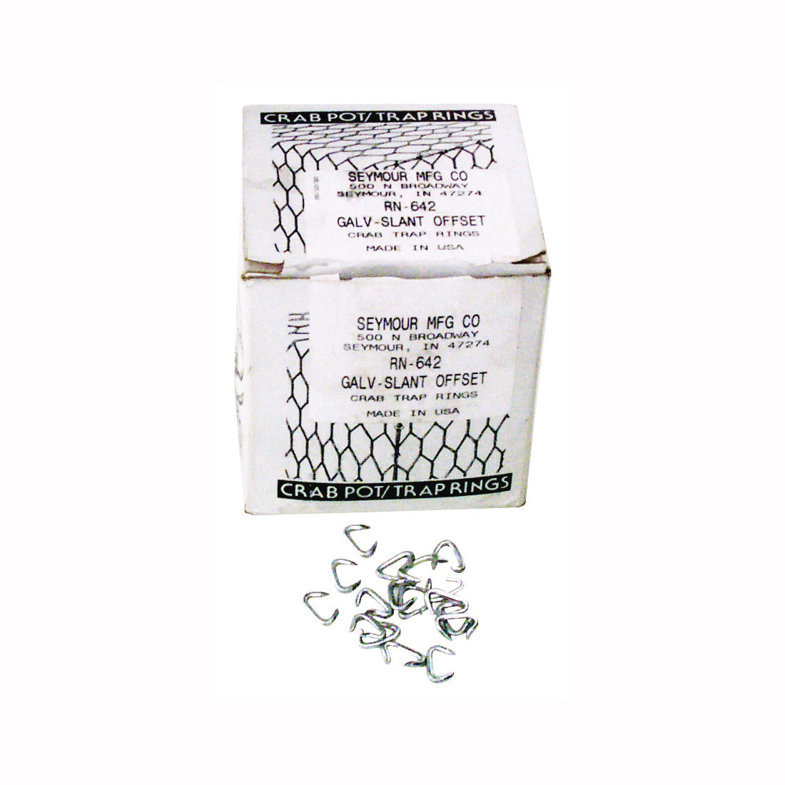 SEYMOUR 69324 Cage/Trap Ring, 14 ga Wire, Steel, Galvanized