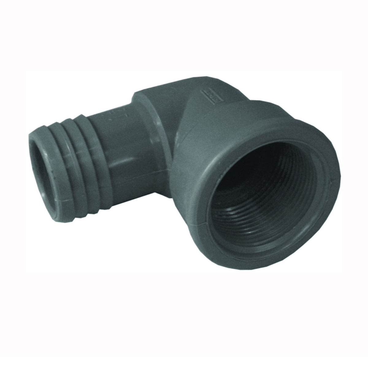 GENOVA 353915 Elbow, 90 deg Angle, 1-1/2 in, Insert x FIP, Polypropylene/PVC