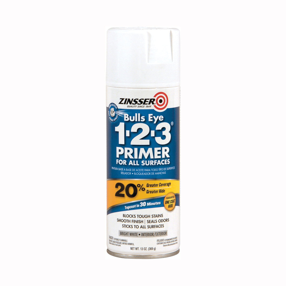 ZINSSER 02008 Primer, White, 13 oz