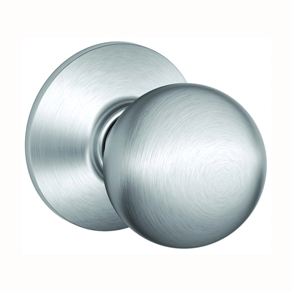 Schlage Orbit Series F10ORBIT626 Passage Door Knob, Metal, Satin Chrome