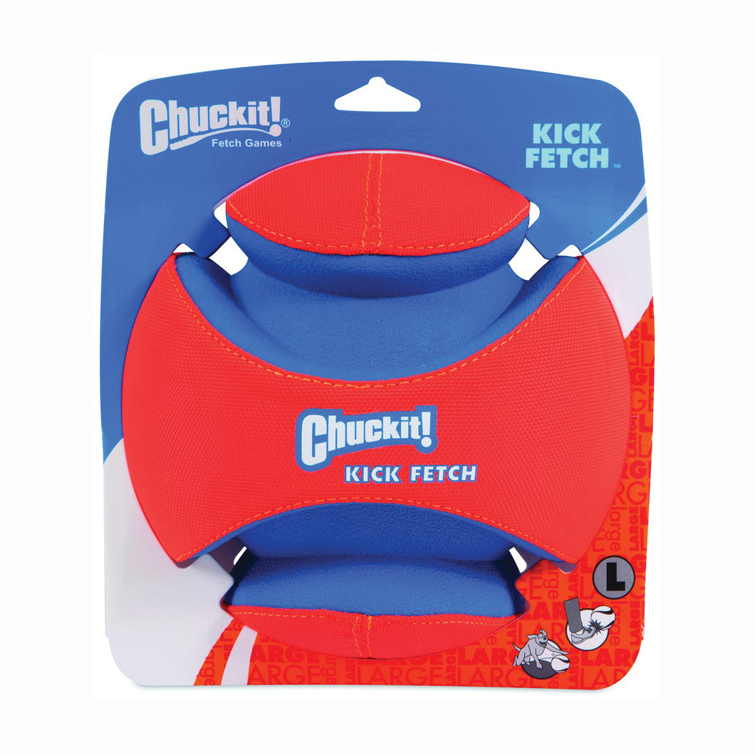Chuckit! 251201 Dog Toy, L, High-Visibility, Canvas/Foam/Rubber, Blue/Orange