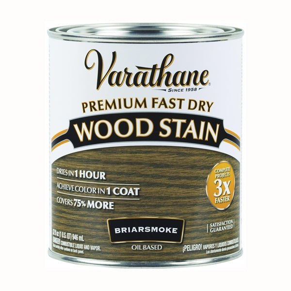 VARATHANE 313608 Wood Stain, Briar Smoke, Liquid, 1 qt, Can