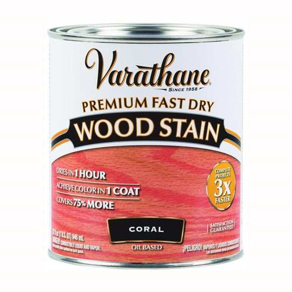 VARATHANE 307413 Wood Stain, Coral, Liquid, Can