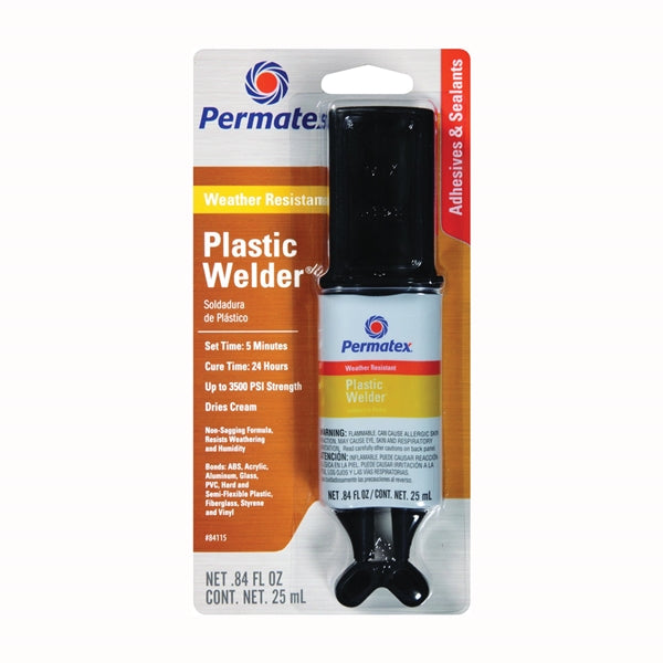 Permatex 84115 Epoxy, Off-White, Liquid, 0.84 oz Syringe