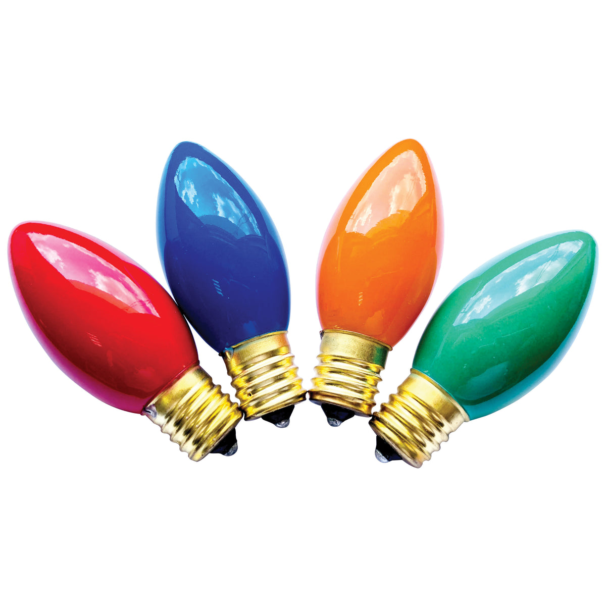 Hometown Holidays 16450 Light Bulb, 7 W, Intermediate Lamp Base, Incandescent Lamp, Ceramic Multi-Color Light