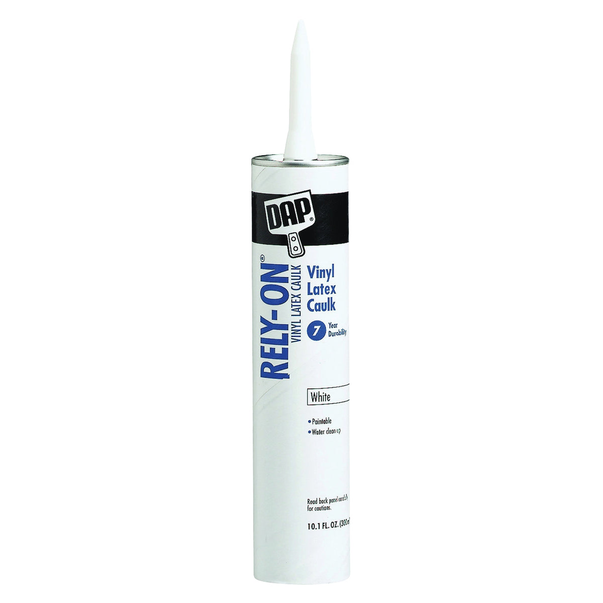 DAP 18260 Latex Caulk, White, 40 to 100 deg F, 10.1 oz Cartridge