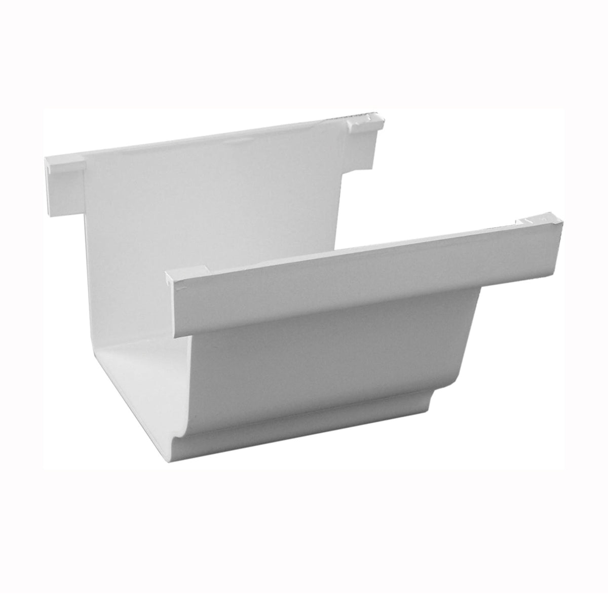 GENOVA AW105K Gutter Connector, Vinyl, White