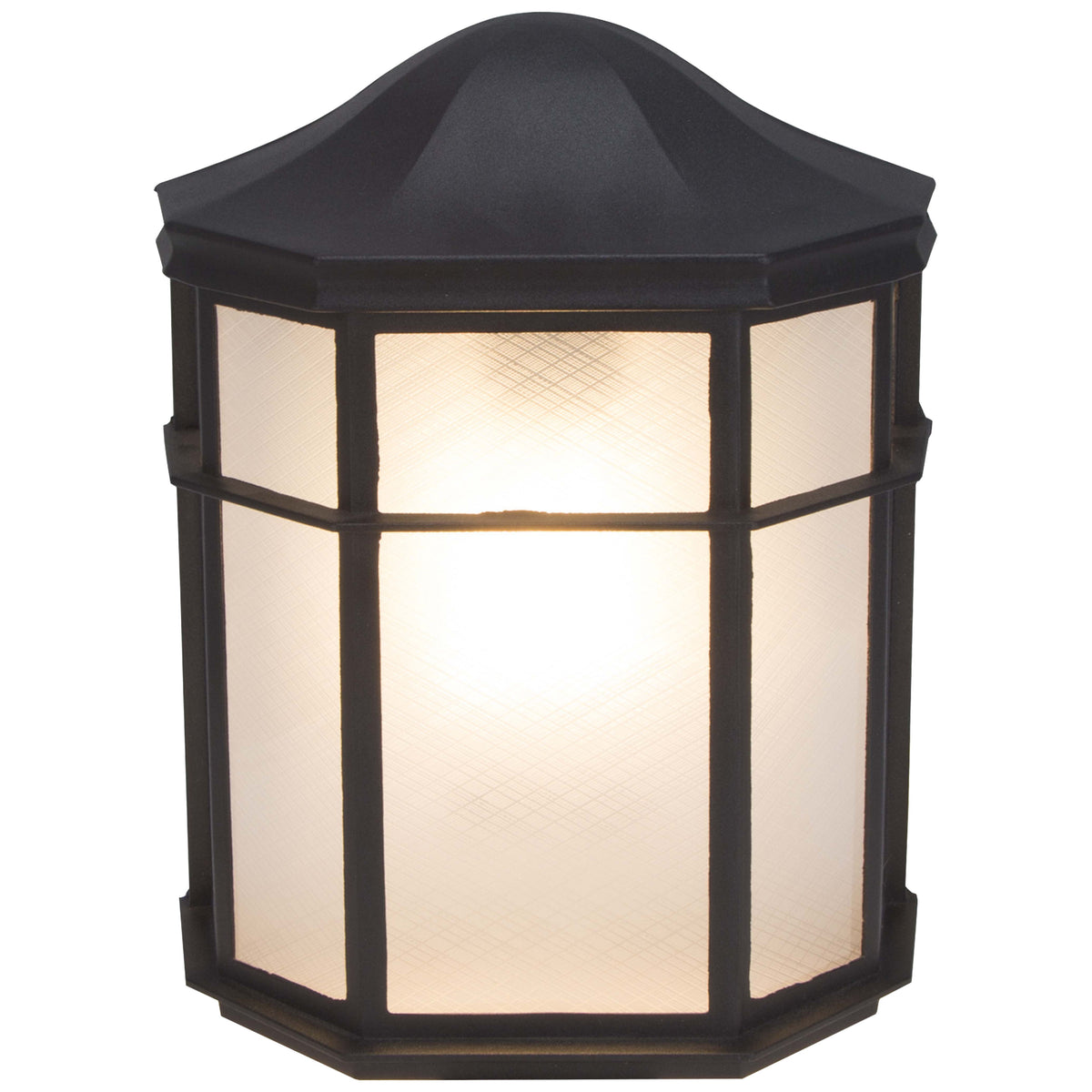 Boston Harbor GX3225 Outdoor Wall Lantern, 120 V, 60 W, Metal Fixture, Black Fixture