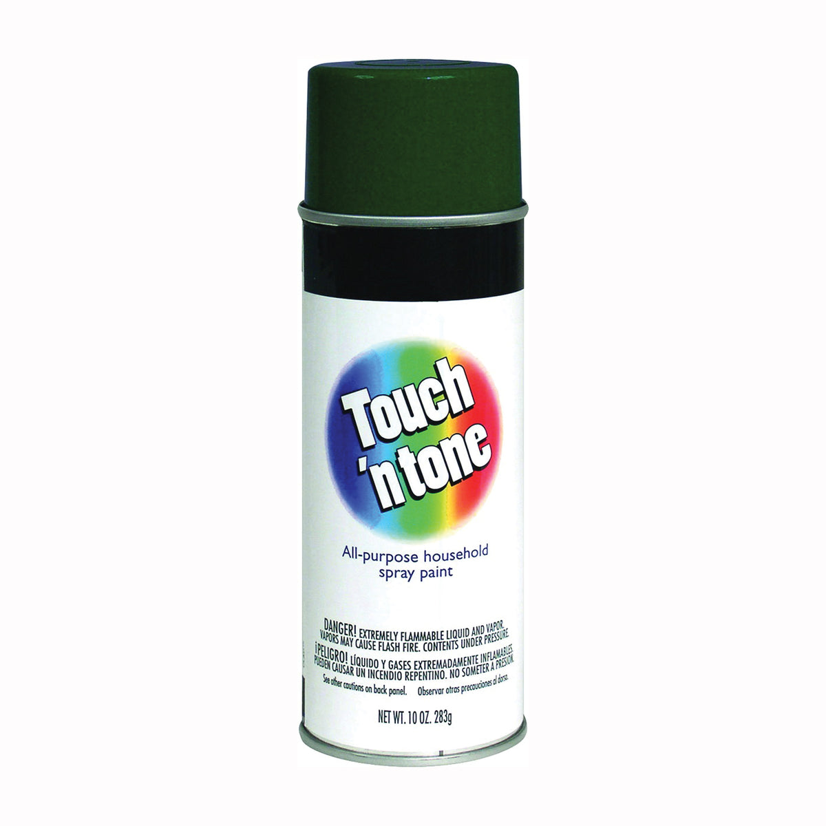 TOUCH 'N TONE 55271830 Spray Paint, Gloss, Hunter Green, 10 oz, Aerosol Can