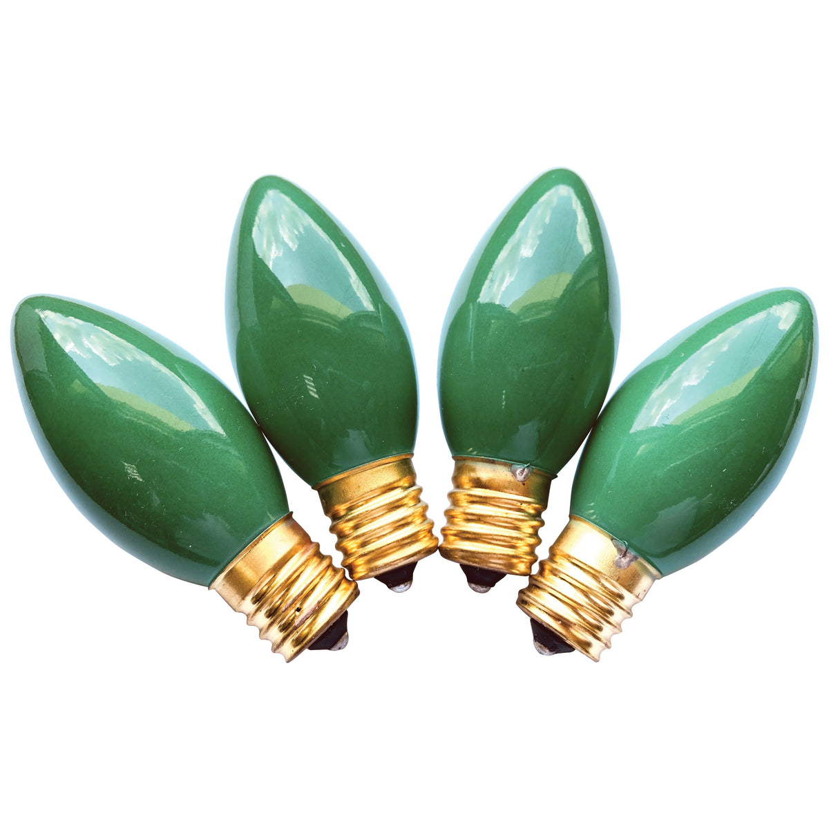 Hometown Holidays 16500 Light Bulb, 7 W, Intermediate Lamp Base, Incandescent Lamp, Ceramic Green Light