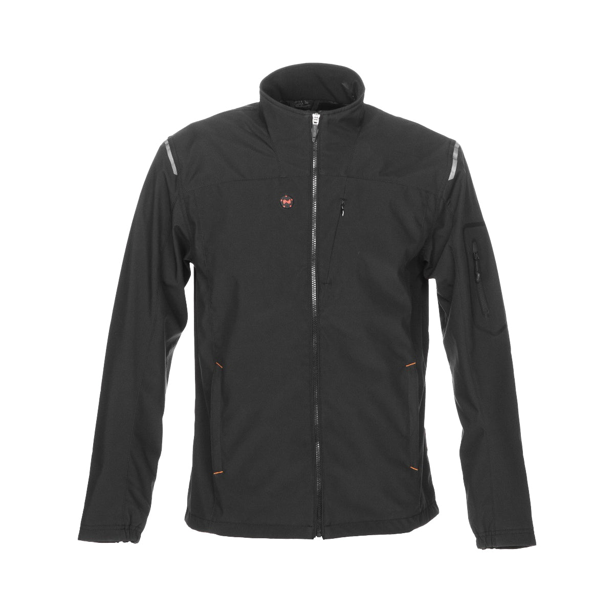 Mobile Warming MWJ16M07-LG-BLK Heated Jacket, L, Men&#39;s, Fits to Chest Size: 42 in, Fabric, Black
