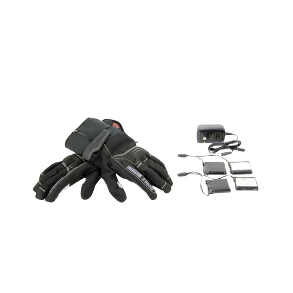 Mobile Warming MWG16M04-SM-BLK Heated Glove Liner, Unisex, S, Clarino/Polyester, Black