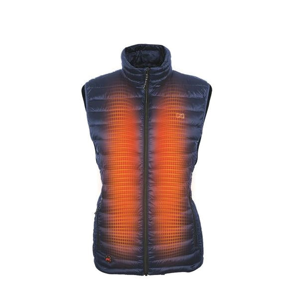 Mobile Warming MWJ19W02-06-04 Endeavor Vest, L, Women&#39;s, Fits to Chest Size: 40 in, Nylon, Navy
