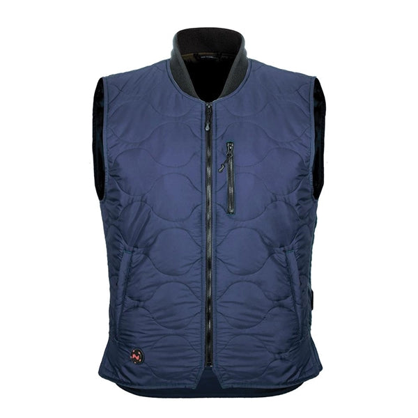 Mobile Warming MWJ18M17-07-06 Company Vest, 2XL, Men&#39;s, Fits to Chest Size: 48 in, Nylon, Navy