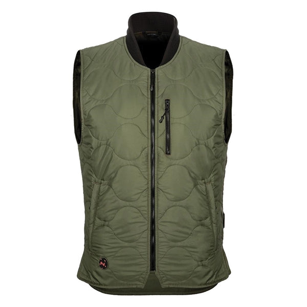 Mobile Warming MWJ18W06-21-03 Company Vest, M, Women's, Fits to Chest Size: 38 in, Nylon, Olive