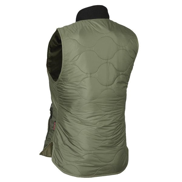 Mobile Warming MWJ18W06-21-03 Company Vest, M, Women&#39;s, Fits to Chest Size: 38 in, Nylon, Olive