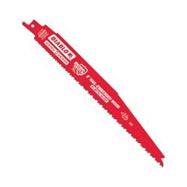 Diablo DS0912BW5 Reciprocating Saw Blade, 9 in L, 6/12 TPI