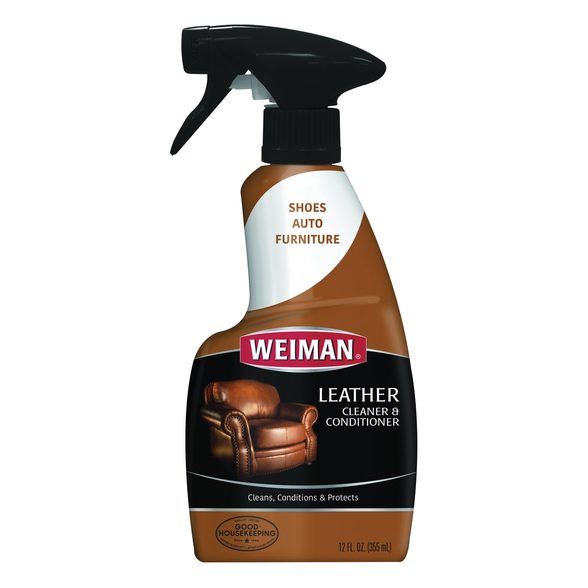Weiman 75 Cleaner and Conditioner, 12 oz Spray Bottle, Paste, Lemon, White
