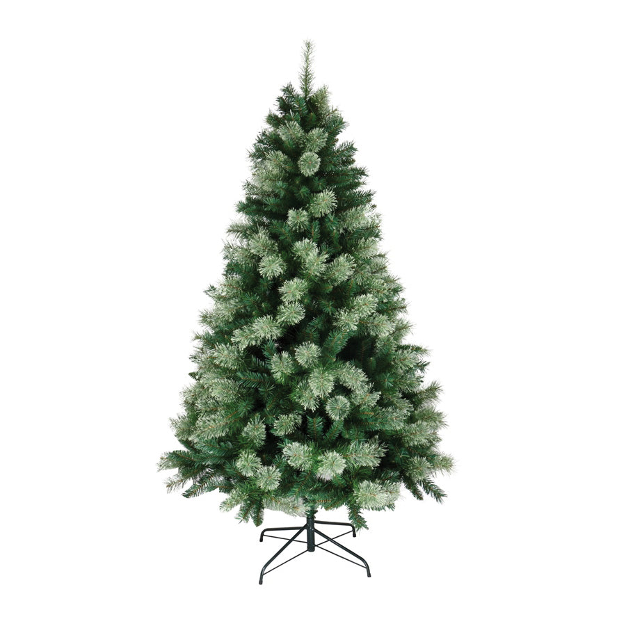Santas Forest 81746 Pre-Lit Christmas Tree, 4-1/2 ft H, Pine Family, 110 V, Mini Bulb, Clear Light