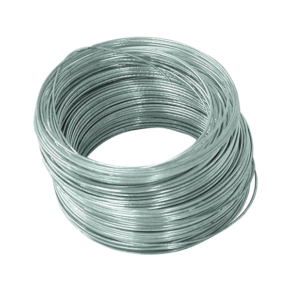 HILLMAN 50135 Utility Wire, 100 ft L, 22 Gauge, Galvanized Steel