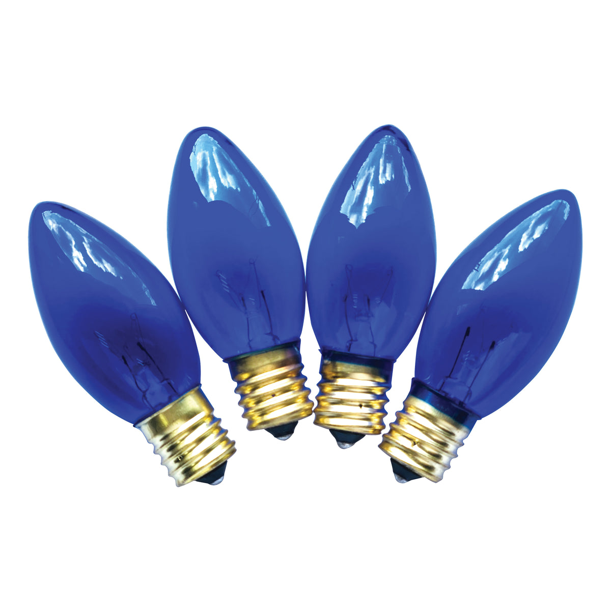 Hometown Holidays 19294 Light Bulb, 7 W, Intermediate Lamp Base, Incandescent Lamp, Transparent Blue Light