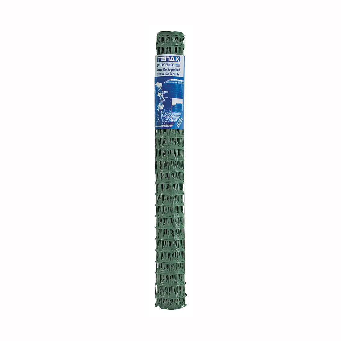 MUTUAL INDUSTRIES 14993-38-50 Safety Fence, 50 ft L, 3-1/2 x 1-3/4 in Mesh, Plastic, Green