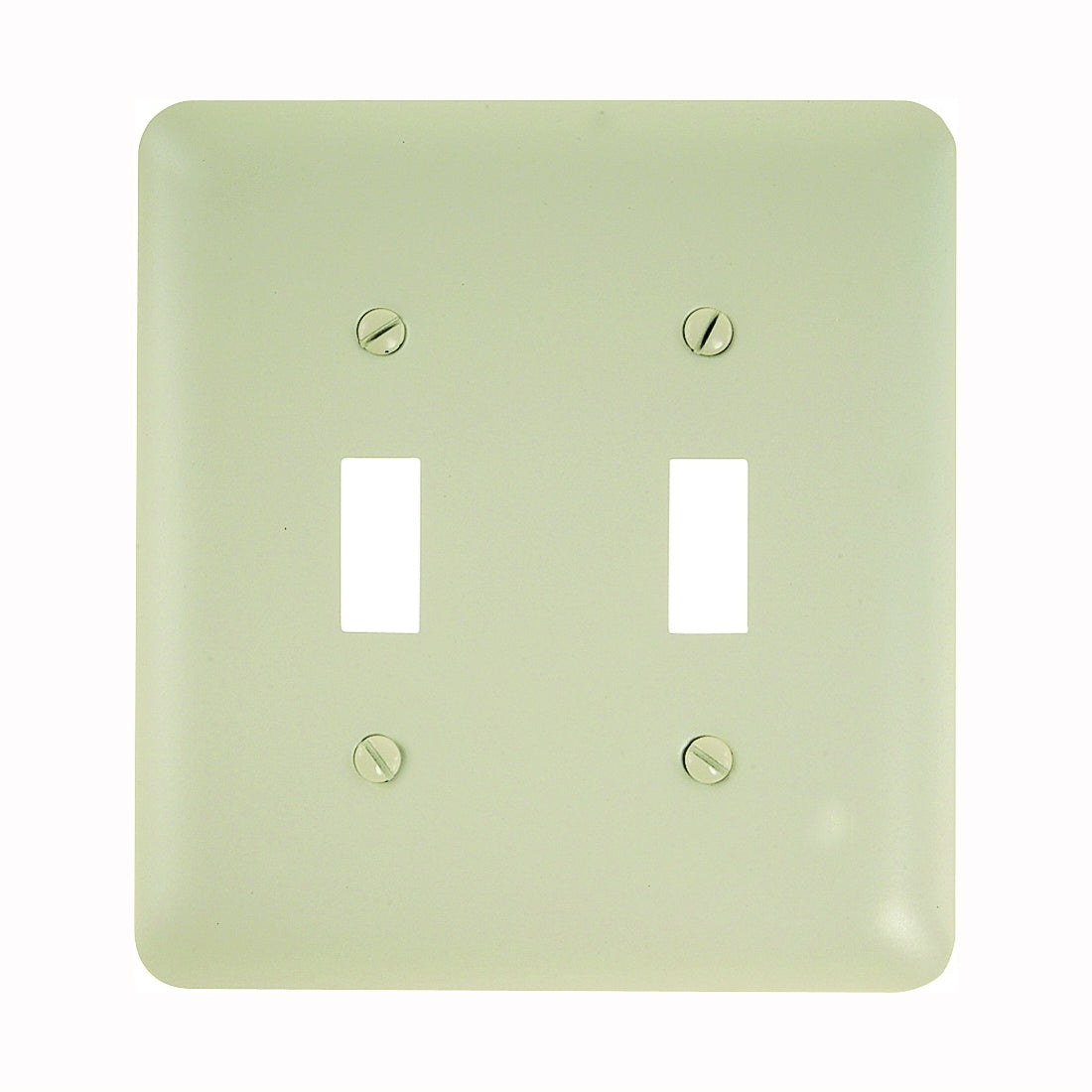 Amerelle 935TTAL Wallplate, 5 in L, 4-5/8 in W, 2 -Gang, Steel, Light Almond