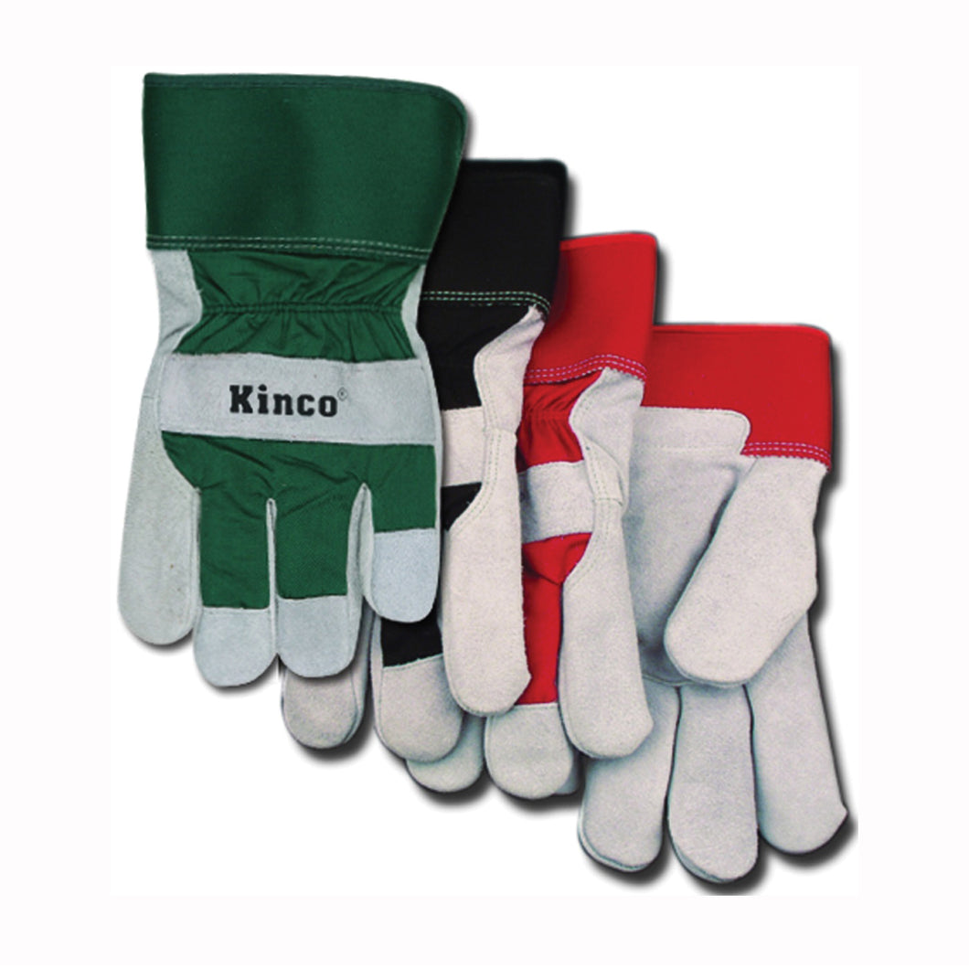 Heatkeep 1932-L Protective Gloves, Men's, L, Wing Thumb, Black/Green