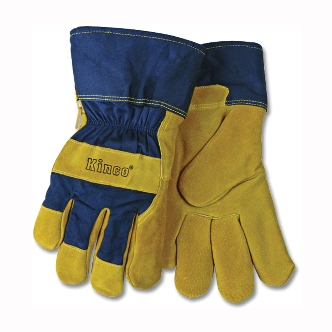 Heatkeep 1926-XL Protective Gloves, Men's, XL, Wing Thumb, Dark Blue/Golden