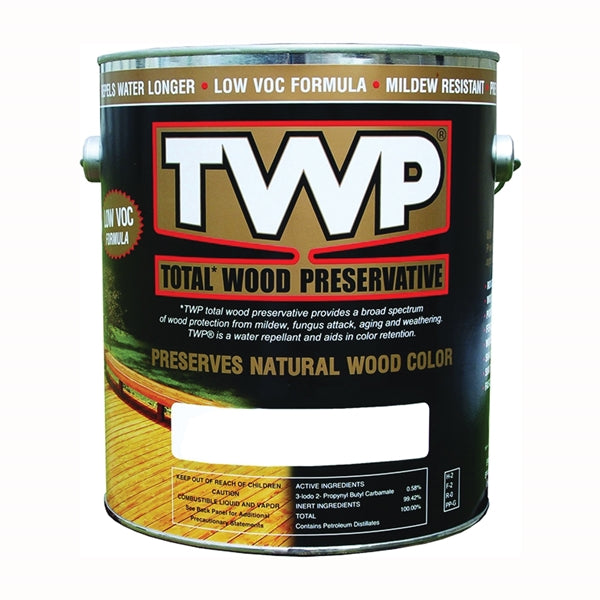 TWP 1500 Series TWP-1520-1 Stain and Wood Preservative, Pecan, Liquid, 1 gal