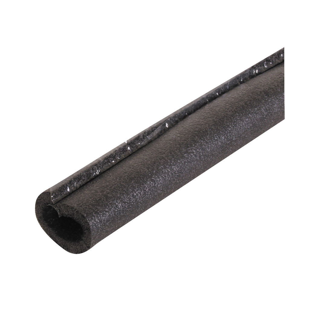 Tundra PC12158TW Pipe Insulation, 6 ft L, Polyolefin, Charcoal, 1-1/2 in Copper, 1-1/4 in IPS PVC, 1-5/8 in Tubing Pipe