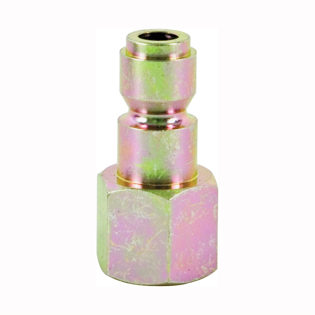 Bostitch AP-38F Hose Adapter, 3/8 x 3/8 in, Plug x FNPT, Steel, Plated