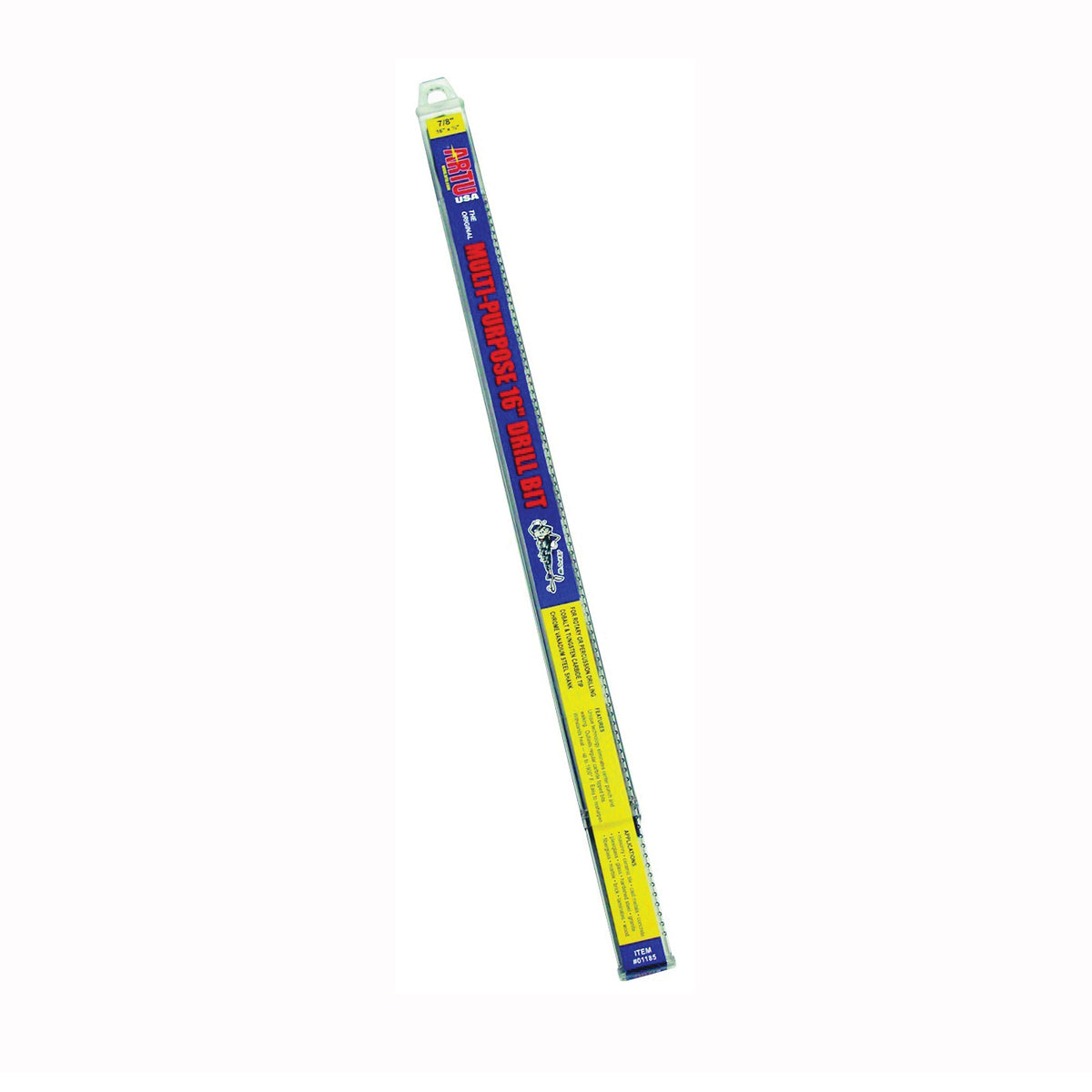 ARTU 01170 Jobber Drill Bit, 1/2 in Dia, 16 in OAL, Parabolic Flute, Straight Shank