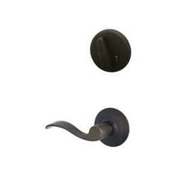 Schlage F59ACC716LH Trim Interior Accent, Brass, Aged Bronze, 1-3/4 to 1-3/8 in Thick Door, Left Hand