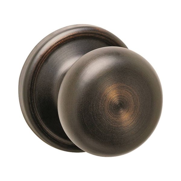 Kwikset 720J11PCP6AL Door Knob, Venetian Bronze, 1-3/8 to 1-3/4 in Thick Door, 2-1/4 in Strike