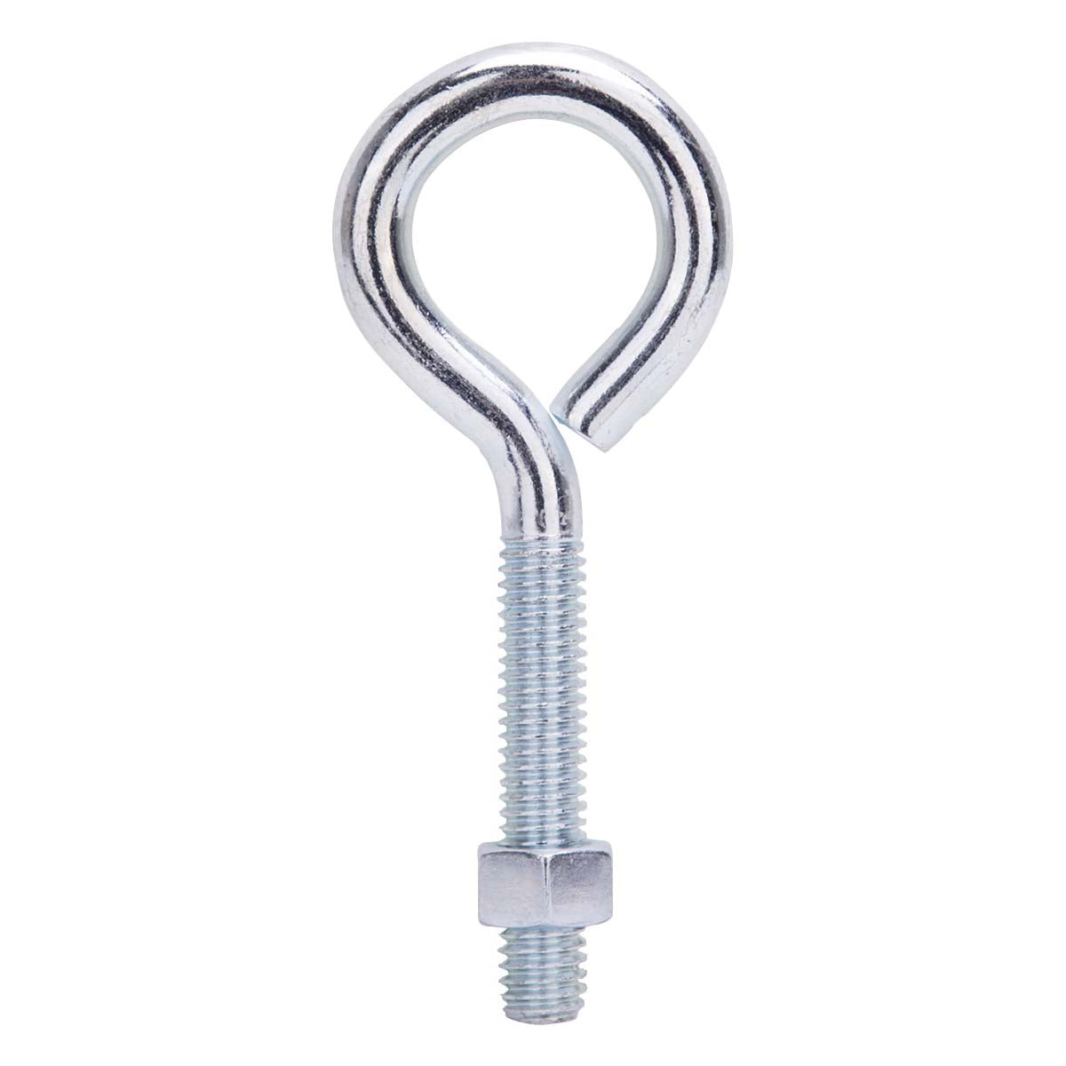 ProSource LR283 Eye Bolt, 9.3 mm Thread, Machine Thread, 2 in L Thread, 1-5/8 in Dia Eye, 281 lb Working Load, Steel