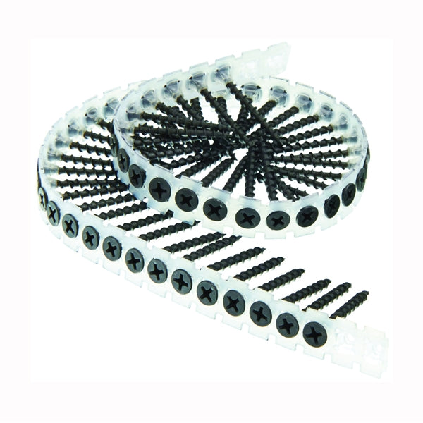 SENCO 06A Series 06A125PB Screw, #6 Thread, 1-1/4 in L, Bugle Head, #2 Drive, Steel, Phosphate