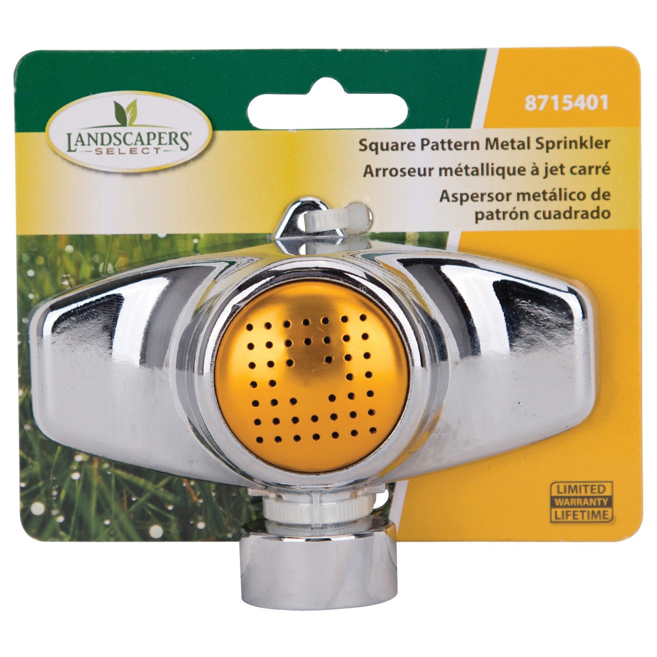 Landscapers Select GS9510 Spot Sprinkler, Female, Square, Zinc