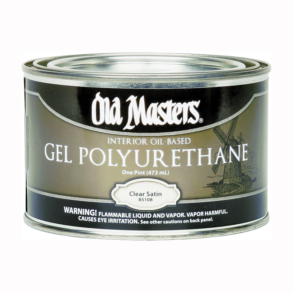 Old Masters 85108 Polyurethane, Gloss, Liquid, Clear, 1 pt, Can
